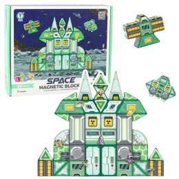 LEAN Toys Klocki Magnetyczne Kosmos Stacja Kosmiczna 4D 66el