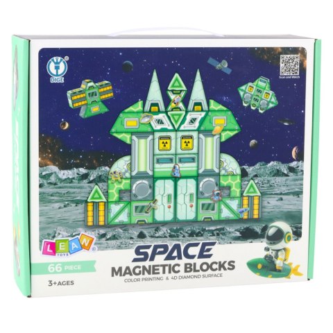 LEAN Toys Klocki Magnetyczne Kosmos Stacja Kosmiczna 4D 66el LEAN Toys Klocki Magnetyczne Kosmos Stacja Kosmiczna 4D 66el