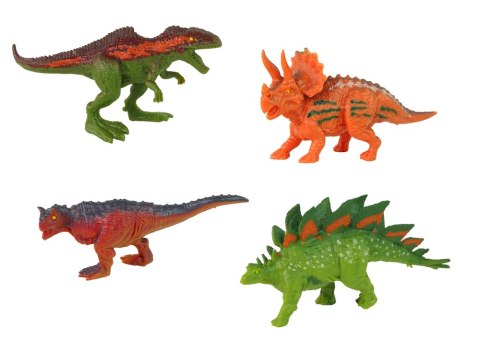 LEAN Toys Pojazd z Motywem Dinozaura Przyczepa 4 Sztuki Dinozaurów LEAN Toys Pojazd z Motywem Dinozaura Przyczepa 4 Sztuki Dinozaurów