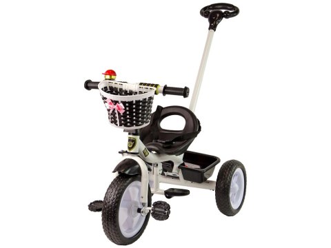 LEAN Trike Rower Trójkołowy PRO100 Czarny Koszyk Koła EVA