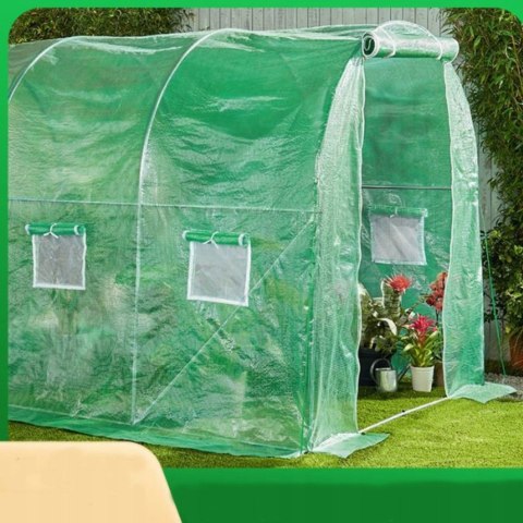 LEAN Tunel Foliowy Ogrodowy Szklarnia 6x3x2m Folia 18m² UV-4 Premium LEAN Tunel Foliowy Ogrodowy Szklarnia 6x3x2m Folia 18m² UV-4 Premium