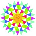 TOOKY TOY Puzzle Ośmiokątne Drewniana Mozaika Edukacyjna (73el.)