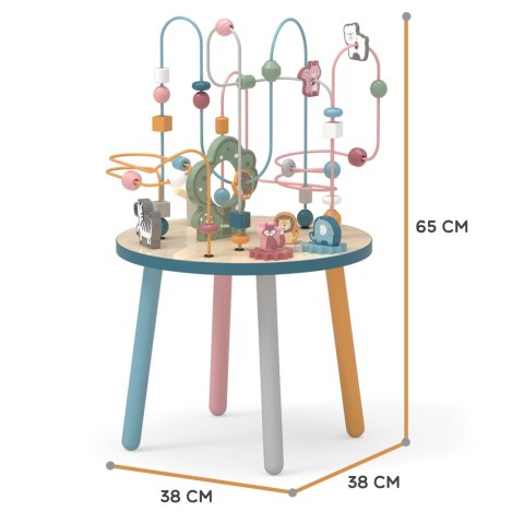 VIGA PolarB Drewniany Stolik Edukacyjny Manipulacyjny Przeplatanka Montessori VIGA PolarB Drewniany Stolik Edukacyjny Manipulacyjny Przeplatanka Montessori