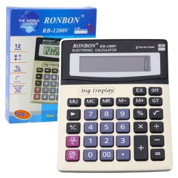 LEAN Kalkulator Biurowy Ronbon RB-1200V Duży Wyświetlacz 12-Cyfrowy