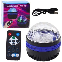 LEAN Projektor Gwiazd LED Starry Lampka Nocna Efekty Świetlne Pilot