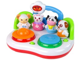 LEAN Toys Muzyczna Gra DJ Ze Zwierzętami Światła Dźwięk