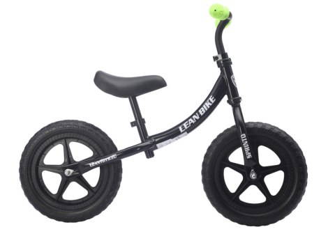 LEAN Trike Rower Biegowy SPRINTO Rowerek Do Odpychania Czarny LEAN Trike Rower Biegowy SPRINTO Rowerek Do Odpychania Czarny