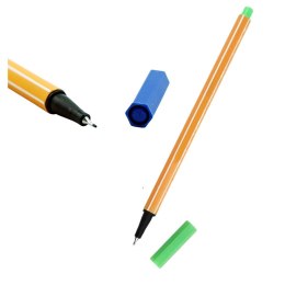 LEAN Zestaw Cienkopisy Biurowe Szkolne Grubość 0,4mm Kolorowe 12szt
