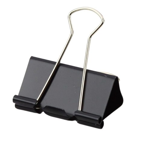 LEAN Zestaw Uniwersalne Klipsy Biurowe Stal Sprężynowa Czarny 41mm 12szt LEAN Zestaw Uniwersalne Klipsy Biurowe Stal Sprężynowa Czarny 41mm 12szt