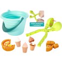 WOOPIE Zestaw do Piasku FUN ICE CREAM Lody 2w1 Fabryka Śnieżek 15 el.