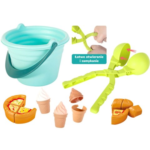 WOOPIE Zestaw do Piasku FUN ICE CREAM Lody 2w1 Fabryka Śnieżek 15 el. WOOPIE Zestaw do Piasku FUN ICE CREAM Lody 2w1 Fabryka Śnieżek 15 el.