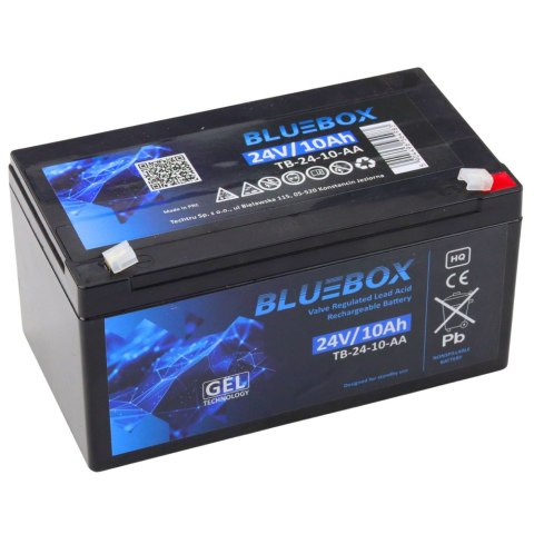 LEAN CARS BLUEBOX Akumulator Żelowy VRLA AGM 24V10Ah Do Auta Na Akumulator