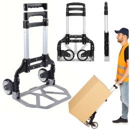 LEAN Lekki Wózek Transportowy Magazynowy Składany Aluminiowy 70kg
