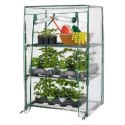 LEAN Mini Szklarnia Balkonowa Ogrodowa 3 Półki Metalowe Folia PVC 46 x 24 x 80cm LEAN Mini Szklarnia Balkonowa Ogrodowa 3 Półki Metalowe Folia PVC 46 x 24 x 80cm
