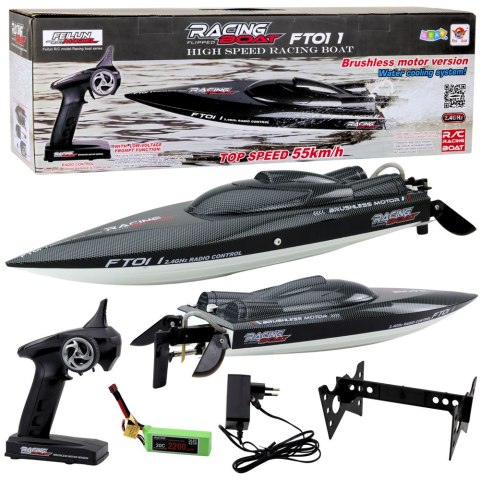 LEAN Toys Łódź Motorówka FT011 Zdalnie Sterowana RC Bezszczotkowa 55km/h LEAN Toys Łódź Motorówka FT011 Zdalnie Sterowana RC Bezszczotkowa 55km/h