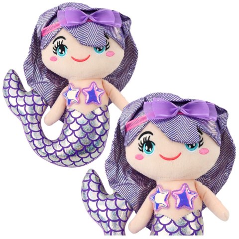 LEAN Toys Pluszowa Syrenka Przytulanka Holograficzny Ogon Fioletowa 25cm LEAN Toys Pluszowa Syrenka Przytulanka Holograficzny Ogon Fioletowa 25cm