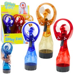 LEAN Toys Wentylator Wiatrak Przenośny z Natryskiem Na Baterie Mix