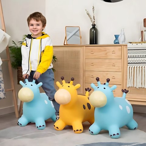 WOOPIE Skoczek Gumowy do Skakania Żyrafa Żółta + Pompka WOOPIE Skoczek Gumowy do Skakania Żyrafa Żółta + Pompka