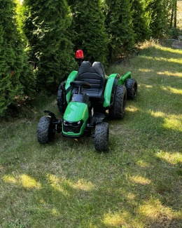 LEAN CARS Traktor na akumulator z Przyczepą HZB-200 Zielony