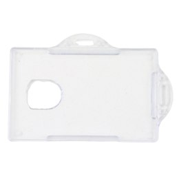 LEAN Etui Poziome Na Identyfikator Karty Twardy Plastik Przeźroczyste