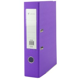 LEAN Segregator Na Dokumenty A4/80mm Okucie Mechanizm Dźwigniowy Purpurowy