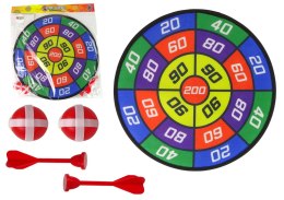 LEAN TOYS Gra Zręcznościowa Dart Rzutki Tarcza 2w1 Na Rzep
