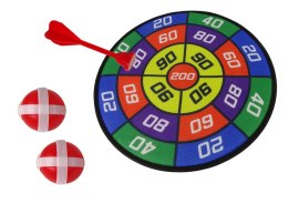 LEAN TOYS Gra Zręcznościowa Dart Rzutki Tarcza 2w1 Na Rzep