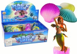 LEAN TOYS Magiczna Rosnąca Syrena w Muszli 8 cm x 6,5 cm