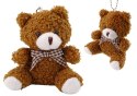 LEAN TOYS Pluszowy Brązowy Mały Miś Przytulanka Maskotka Breloczek 10cm