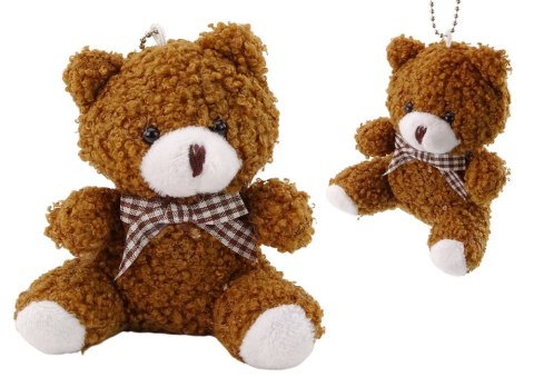 LEAN TOYS Pluszowy Brązowy Mały Miś Przytulanka Maskotka Breloczek 10cm