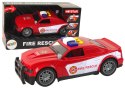 LEAN Toys Auto Straż Pożarna 1:14 Światła Dźwięki Czerwone