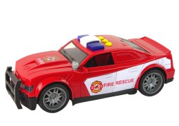 LEAN Toys Auto Straż Pożarna 1:14 Światła Dźwięki Czerwone