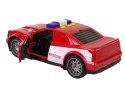 LEAN Toys Auto Straż Pożarna 1:14 Światła Dźwięki Czerwone