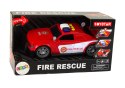 LEAN Toys Auto Straż Pożarna 1:14 Światła Dźwięki Czerwone