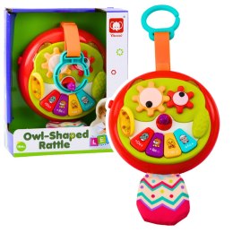 LEAN Toys Interaktywna Sowa Zawieszka Ruchome Elementy Pianinko Szeleszczący Ogon