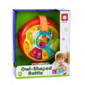 LEAN Toys Interaktywna Sowa Zawieszka Ruchome Elementy Pianinko Szeleszczący Ogon