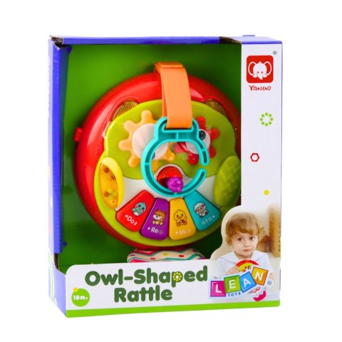 LEAN Toys Interaktywna Sowa Zawieszka Ruchome Elementy Pianinko Szeleszczący Ogon LEAN Toys Interaktywna Sowa Zawieszka Ruchome Elementy Pianinko Szeleszczący Ogon