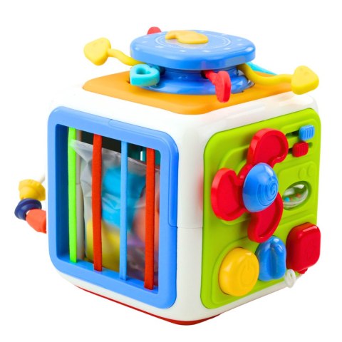 LEAN Toys Kostka Interaktywna Sorter Edukacyjna Sensoryczna Dźwięki Kolorowa LEAN Toys Kostka Interaktywna Sorter Edukacyjna Sensoryczna Dźwięki Kolorowa