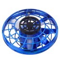 LEAN Toys Latający Krążek Dysk UFO Do Rzucania Światła LED Żyroskop Niebieski