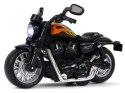 LEAN Toys Motocykl Champion Czarny 1:14 Napęd Pull-Back Dźwięk Światła