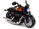 LEAN Toys Motocykl Champion Czarny 1:14 Napęd Pull-Back Dźwięk Światła