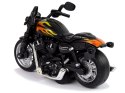 LEAN Toys Motocykl Champion Czarny 1:14 Napęd Pull-Back Dźwięk Światła