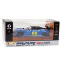 LEAN Toys Samochód Metalowy Sportowy Światła Dźwięki Napęd Niebieski 1:22
