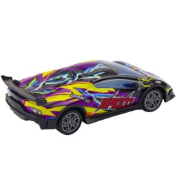 LEAN Toys Samochód Sportowy Zdalnie Sterowany RC Światła LED Fioletowy 1:22