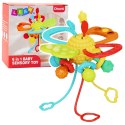 LEAN Toys Zabawka Sensoryczna 6w1 Gryzak Sznurki Do Przeciągania Pop-It Kolorowa