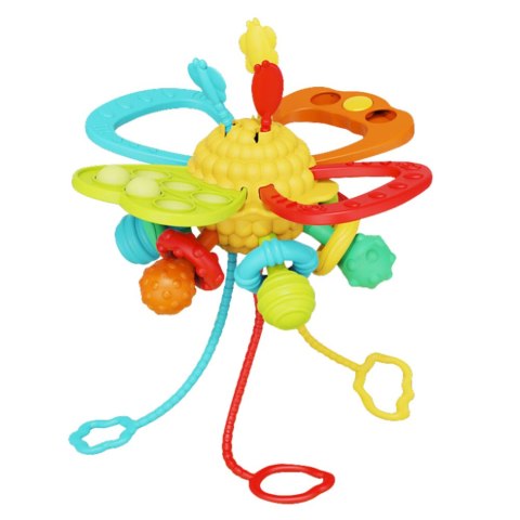 LEAN Toys Zabawka Sensoryczna 6w1 Gryzak Sznurki Do Przeciągania Pop-It Kolorowa LEAN Toys Zabawka Sensoryczna 6w1 Gryzak Sznurki Do Przeciągania Pop-It Kolorowa