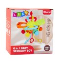 LEAN Toys Zabawka Sensoryczna 6w1 Gryzak Sznurki Do Przeciągania Pop-It Kolorowa