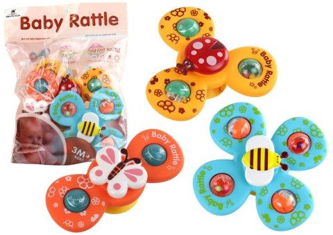 LEAN Toys Zabawka Sensoryczna Spinnery Biedronka Pszczółka Motylek Przyssawki LEAN Toys Zabawka Sensoryczna Spinnery Biedronka Pszczółka Motylek Przyssawki