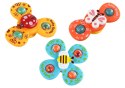 LEAN Toys Zabawka Sensoryczna Spinnery Biedronka Pszczółka Motylek Przyssawki