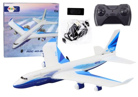 LEAN Toys Zdalnie Sterowany Samolot R/C 4D-G2 Światła Biały LEAN Toys Zdalnie Sterowany Samolot R/C 4D-G2 Światła Biały